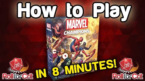 How To Play Marvel Champions The Card Game Youtube