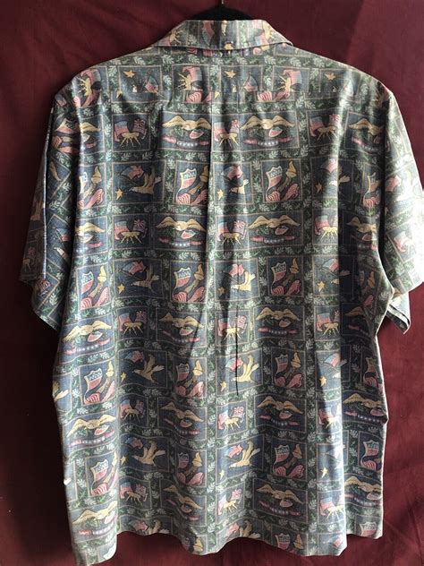 Detrich Varez By Reyn Spooner Hawaiian Flag Shirt Sz Gem