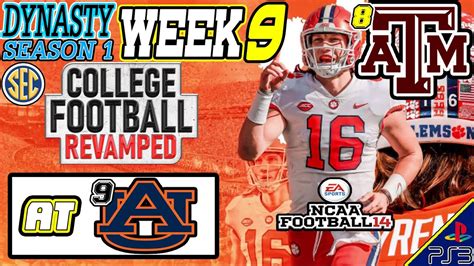 College Football Revamped Dynasty Season 1 Week 8 9 Auburn