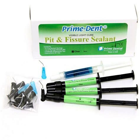 Prime-Dent Visible Light Cure Pit & Fissure Sealant Clear Kit - Sadec Dental