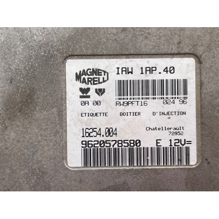 ECU MOTOR MAGNETI MARELLI IAW 1AP 40 16254 004 PSA 9620578580