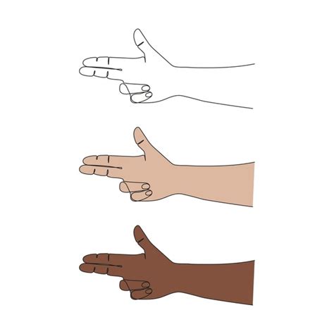 Arm Fingers Extended Into Finger Gun Pistol: Over 6 Royalty-Free Licensable Stock Vectors ...