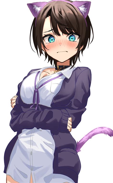 Nekomata Okayu Oozora Subaru And Nekomata Okayu Hololive Drawn By