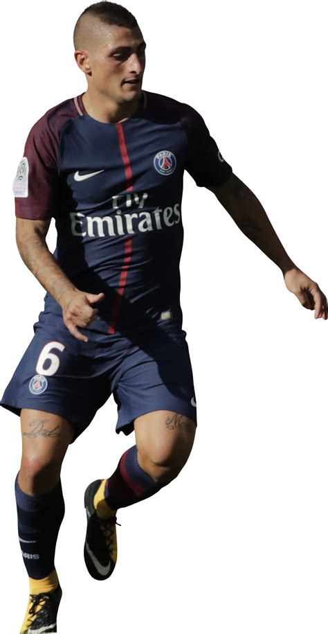 Marco Verratti Paris Saint-Germain football render - FootyRenders