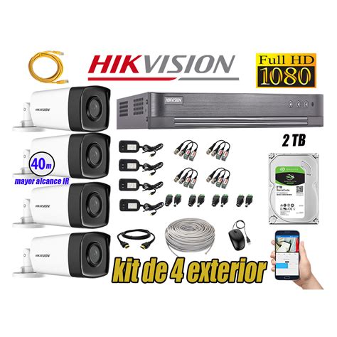 Ripley Hikvision C Maras De Seguridad Kit Exterior It F Full Hd