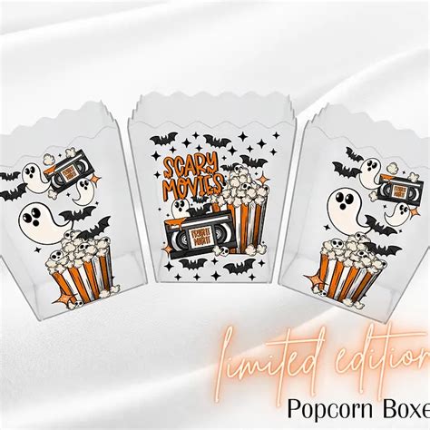 Scary Movies Popcorn Decals Set Of 3 Boss Babe Transfers