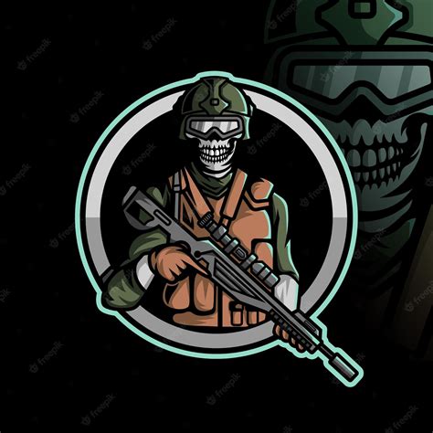 Premium Vector Soldier Mascot Esport Template