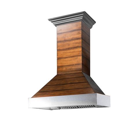 Zline Kitchen And Bath 30 In Shiplap Wooden Wall Mount Range Hood With