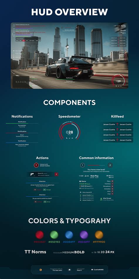 HUD for GTA 5 RP :: Behance
