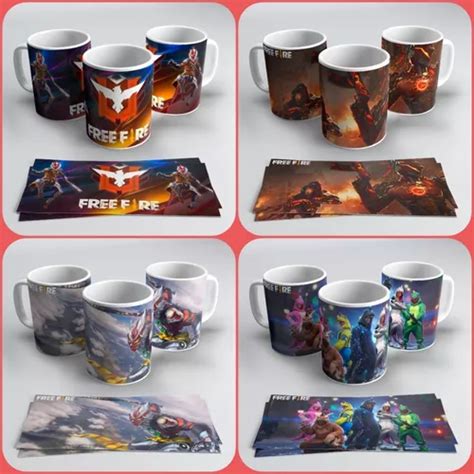 Fortnite Y Free Fire Plantillas Sublimación Tazas en venta en Capital