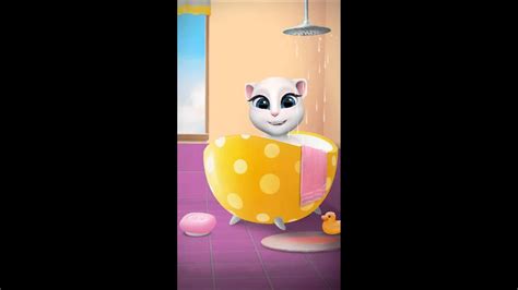 [my Talking Angela] Quick Shower And Toothbrushing Youtube