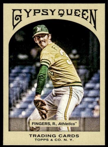 Topps Gypsy Queen Rollie Fingers Oakland Athletics Baseball