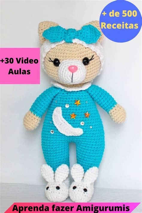 Aprenda Como Fazer Lindos Amigurumis Passo A Passo Вязаные крючком животные схемы Шаблоны