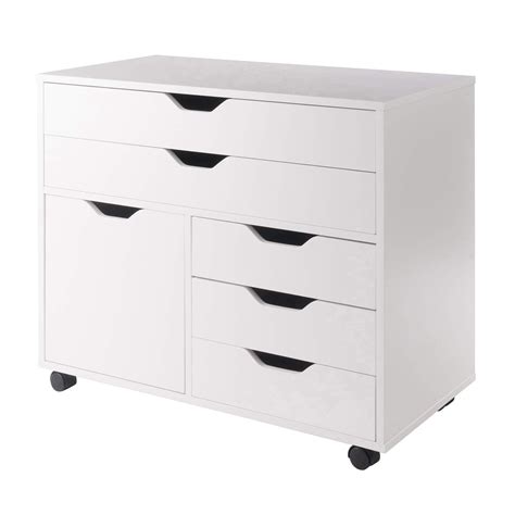 Winsome Wood Halifax Cabinet Large Drawer With Small Drawer White