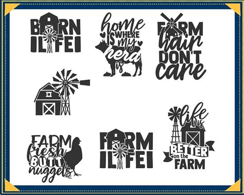 Farm Bundle Designs Farmhouse SVG Cut Files Farm Life Bundle Farm