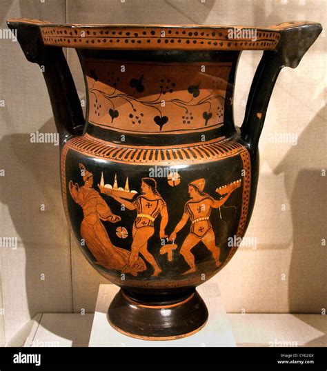 Terracotta Column Krater Mixing Bow Classical Bc Greek Italian