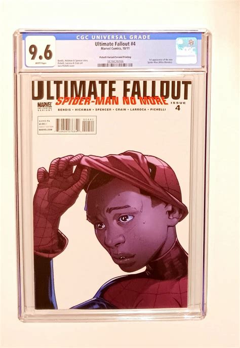 Ultimate Fallout Cgc Newton Rings Pichelli Variant Cover