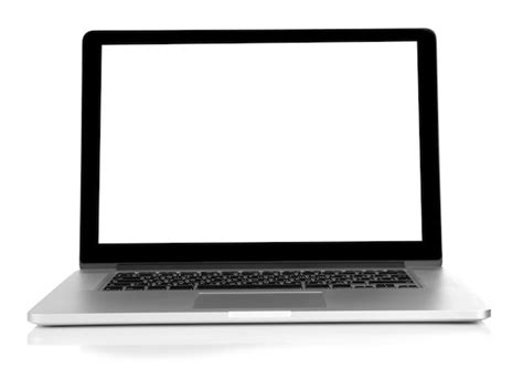 Premium Photo Laptop With Black Screen Isolated On White