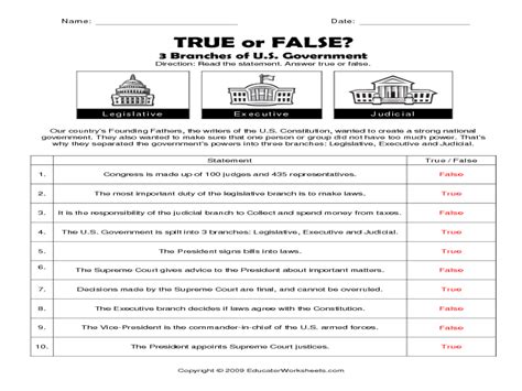 The Us Constitution Worksheet E Streetlight