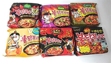 Samyang Spicy Chicken Hot Ramen Noodle Buldak Variety Collection Nuclear Original Cheese