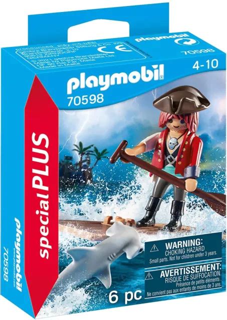 Original Playmobil Sp Cial Plus Pirate Avec Radeaux Et Requin