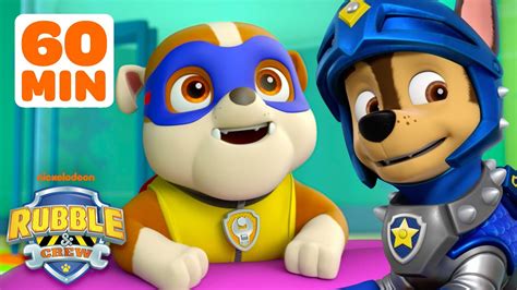 Super Rubble Rescues Adventure Bay W Paw Patrol Chase And Skye 1 Hour Compilation Rubble