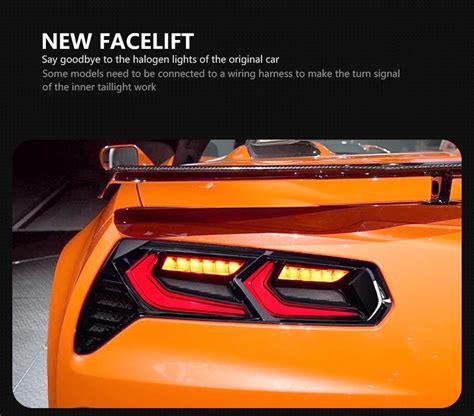 chevrolet corvette tail lights    led tail lamp light drl