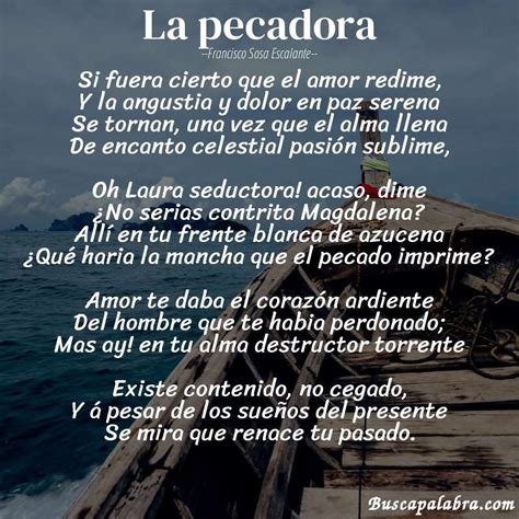 Poema La Pecadora De Francisco Sosa Escalante An Lisis Del Poema