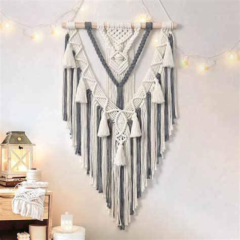 Amazon Dremisland Macrame Woven Wall Hanging Boho Geometric Woven