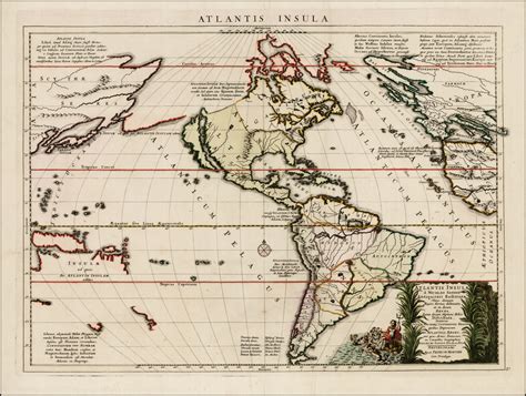 Atlantis Insula Barry Lawrence Ruderman Antique Maps Inc