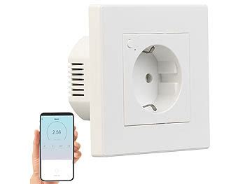 Luminea Home Control Elesion Steckdosen Er Set Wlan Unterputz