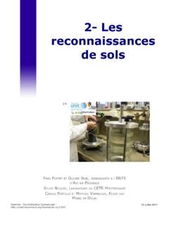 Les Reconnaissances De Sols Ente Les Reconnaissances De Sols