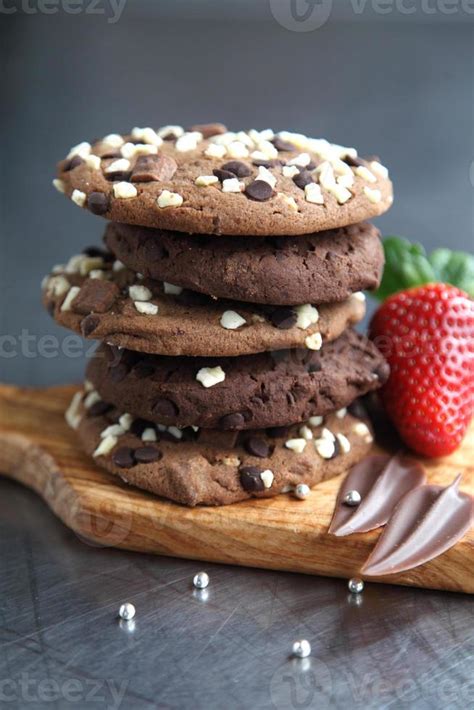 Decadent Chocolate Chip Cookies Stock Photo At Vecteezy