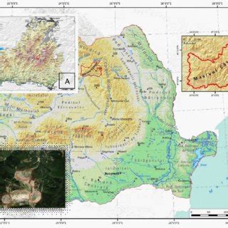 -Localization of the study area: the Sulphur mine in the Căliman... | Download Scientific Diagram