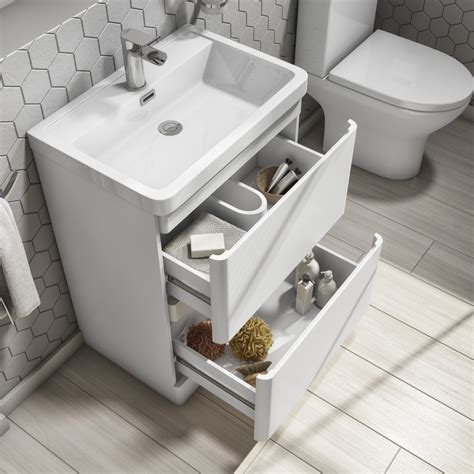 White Bathroom Vanity Unit Semis Online