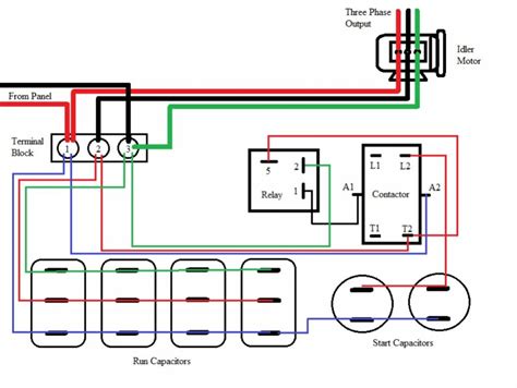 Rotary Phase Converter Wiring Diagram One Value