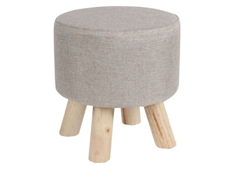 Deko Hocker Mit Holzbeinen X Cm Beige Angebot Bei Thomas Philipps