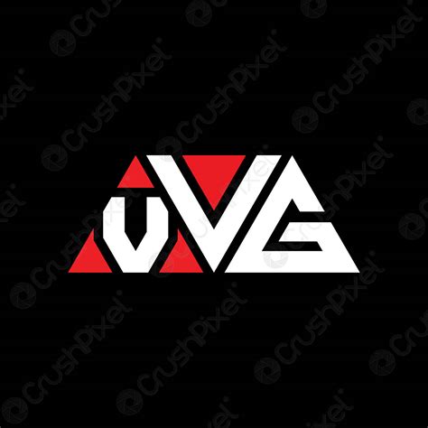 VVG triangle letter logo design with triangle shape. VVG triangle ...