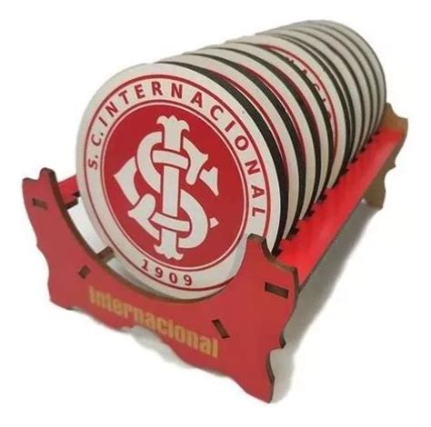 Kit Porta Copos Times De Futebol Mdf Inter Mercadolivre