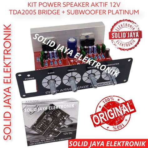 Jual KIT POWER SPEAKER AKTIF 12V DC 80W BRIDGE SUBWOOFER SUB SUBWOFER