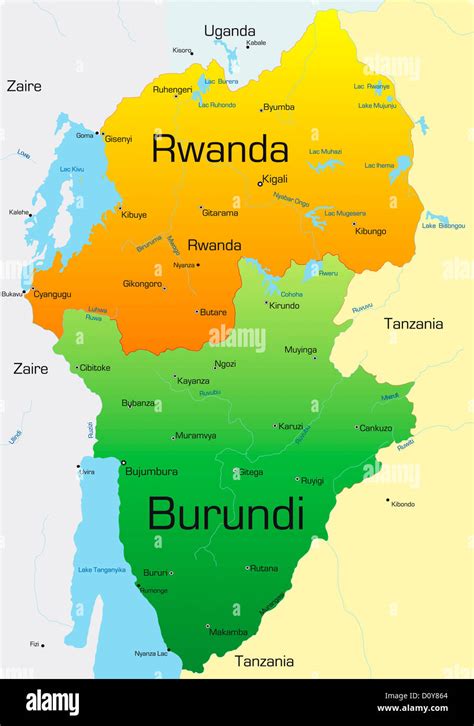 Rwanda And Burundi Stock Photo Alamy