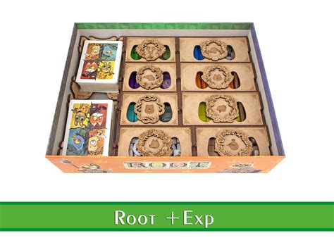 Root Expansions Wooden Organizer Root Boardgame Insert Etsy