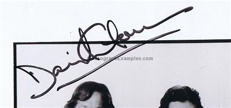 David Gilmour Autographs And Autograph Examples Pink Floyd