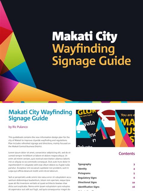 Pdf Makati City Wayfinding Signage Guide Dokumen Tips