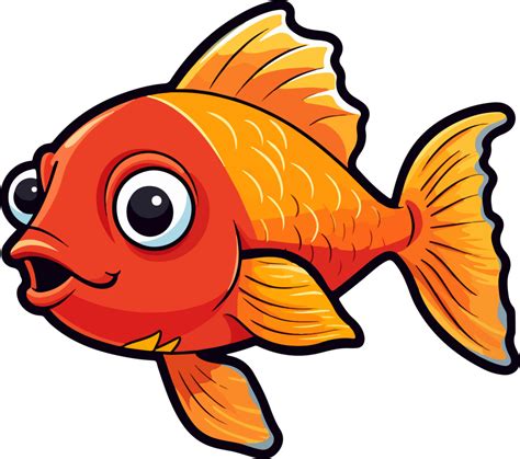 AI generated Cute fish clipart design illustration 36520331 PNG