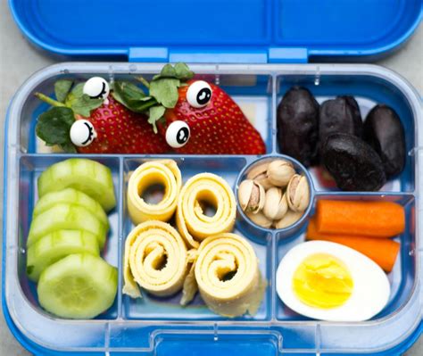 Gesunde Lunchbox für Kindergarten und Schule kleinen Feinschmecker