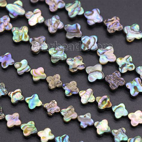 Abalone Shell Clover Beads Buy Shell Beads For Jewelry Making Dearbeads