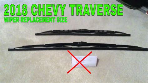 🚗 🚕 2018 Chevy Traverse Wiper Blade Replacement Size 🔴 Youtube