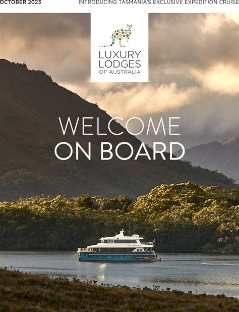 Luxury Lodges Of Australia Welcomes On Board Tasmania S Exclusive