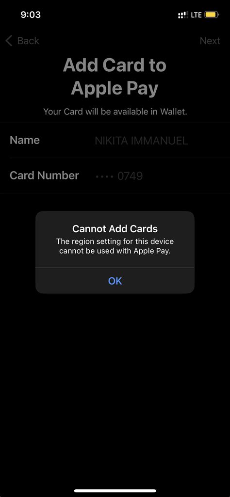 Not Able Add Apple Wallet Apple Community